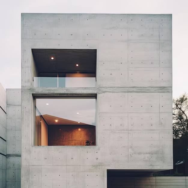 Minimalist concrete architecture